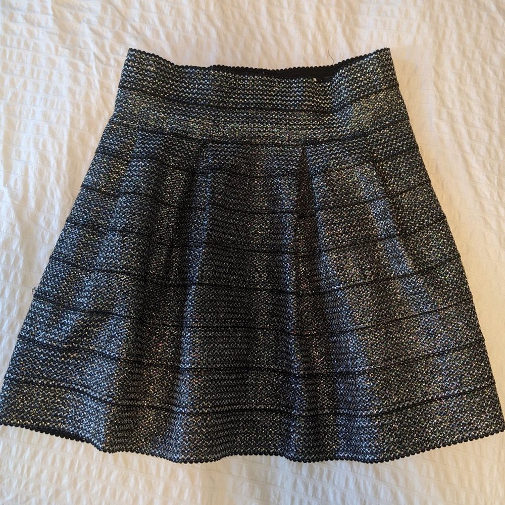 METALLIC HOLIDAY SKATER SKIRT